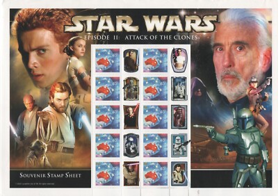 スター・ウォーズ エピソードII シート　オーストラリア Australia 2002 Star Wars Episode II: Attack of the Clones SES