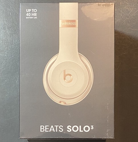 Beats By Dr.Dre Solo 3 On-Ear Wireless Bluetooth Cuffie [Raso Oro] Nuovo |  eBay