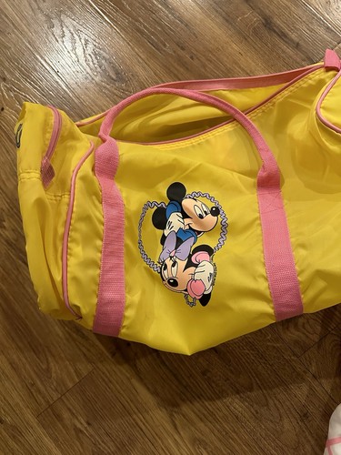 Vintage 1980s Mickey Minnie Mouse Disney Sleeping Bag Set Girls Rare - 第 1/3 張圖片