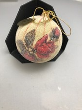 VINTAGE KATHERINE'S COLLECTION BEAUTIFUL ROSE ORNAMENT.