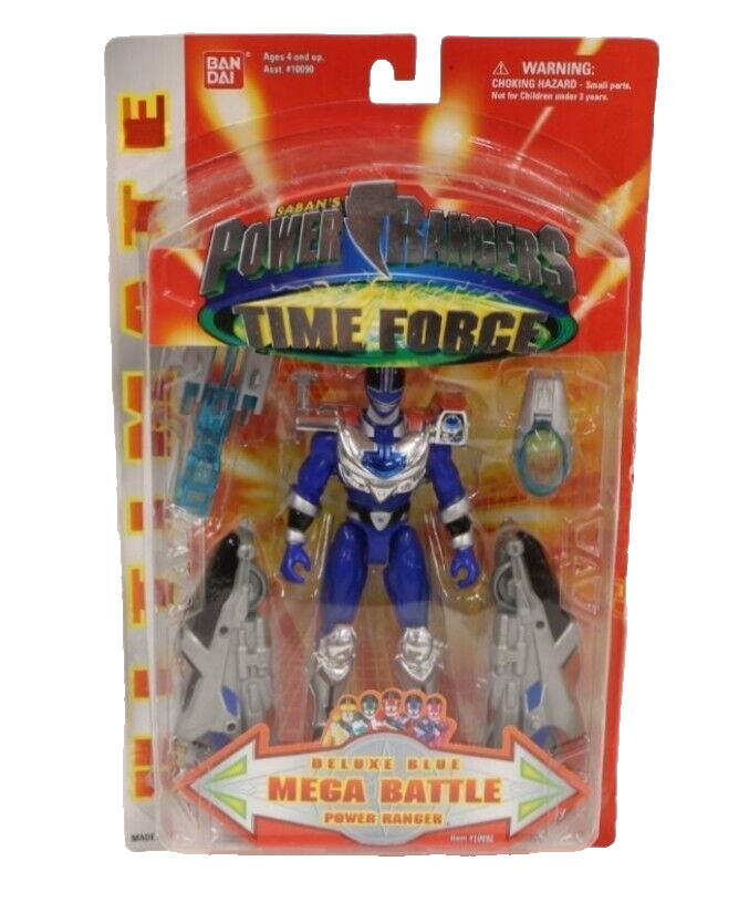 Power Rangers Time Force Deluxe Blue Mega Battle Ranger New