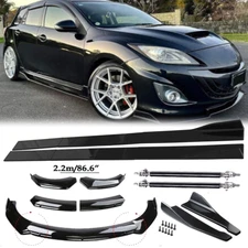 Front Bumper Lip Spoiler Side Skirts Rear Lip For 03-08 Mazda 6 Sedan Body Kits