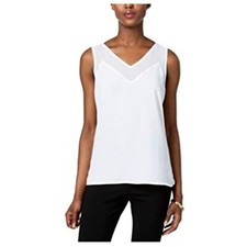  30 INC International Concepts INC Contrast Sheer-Trim Top Size Small TORN 