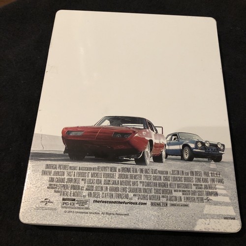 Fast & Furious 6 Steelbook Blu-Ray + DVD Extended Edition Paul Walker Movie Rock - Picture 2 of 4