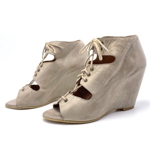taupe open toe heels