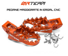 2 pedane Maggiorate ergal Husqvarna 125 TE 14-16 blu