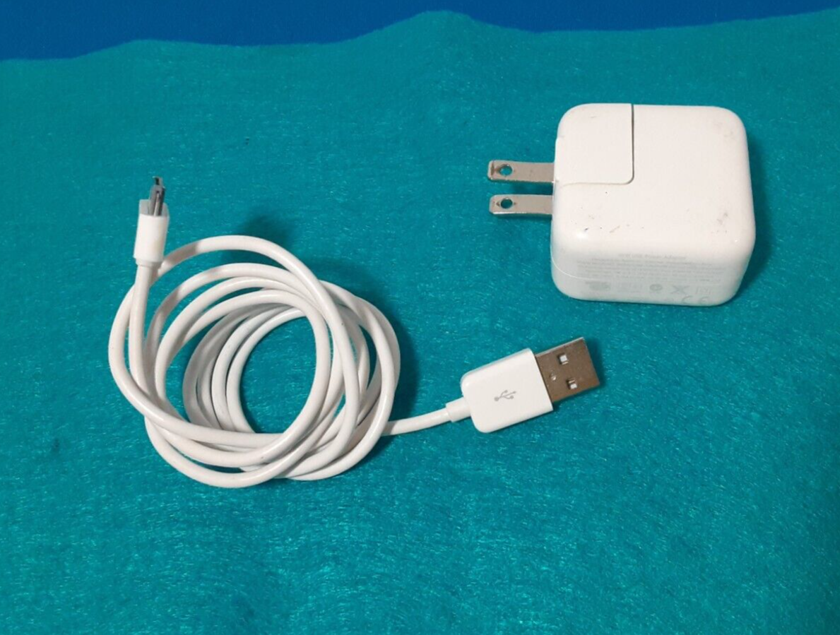 Genuine Apple 10W USB Power Adapter & Lightning Cable White - 30 Pin Charger-image