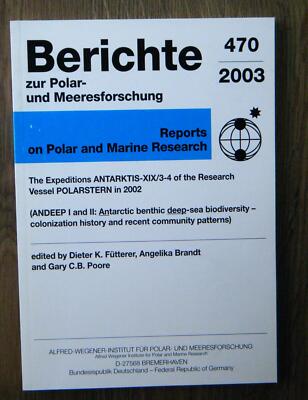 Fütterer Expeditions ANTARKTIS-XIX/3-4 Berichte zur Polarforschung 470 englisch