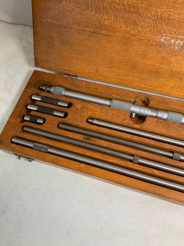 Starrett 124-C " 14" to 32" Inside Tubular Micrometer w/Box - Mostly Complete - Image 4 of 4