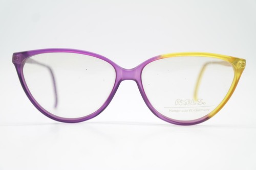 Vintage Brille Axel S. CARLA  Braun Violett Oval Brillengestell eyeglasses - Bild 1 von 6