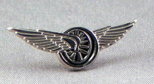 WHEELED WINGS PIN BADGE NEW - Picture 1 of 1