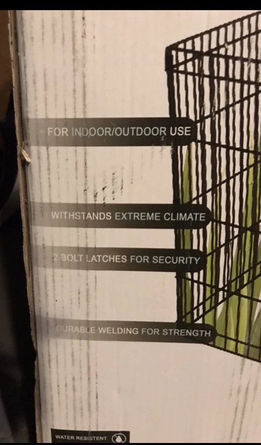 Pluma OxGord® Wire Pet Play - Negra - 24” de alto - Plegable - RECOGIDA LOCAL Foto 2 de 3