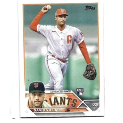 2023 Topps Series 1 San Francisco Giants David Villar Rookie card