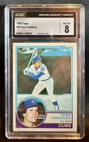 1983 Topps Ryne Sandberg CGC 8