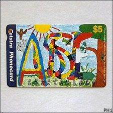 Telstra Aussie Winner Australia Day Phonecard Design Award $5 Phonecard (PH1)
