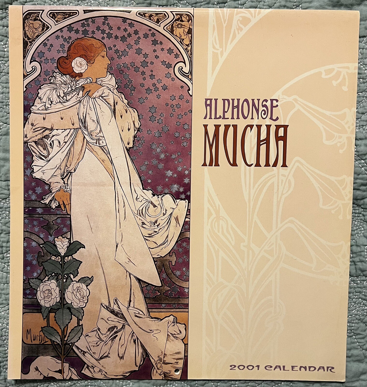 Alphonse Mucha ~ 2001 Calendar ~ Unused ~ NM ~ L@@K!! | eBay
