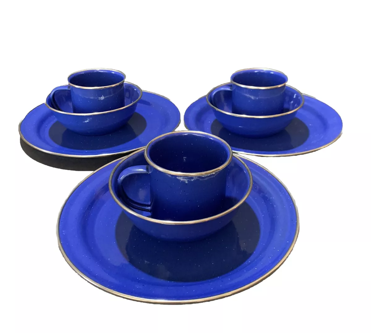 Tin cheap camping plates