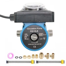 110V Circulation Pump w/ Timer 10 GPM Hot Water Recirculating Pump for Boiler