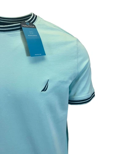 Nautica Men's T-Shirt Performance Short Sleeve Sea Green (S16) + Sea Blue (S17) image 16