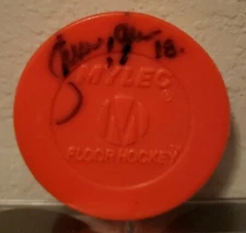 SHEAN DONOVAN Autographed Mylec Floor Hockey Puck