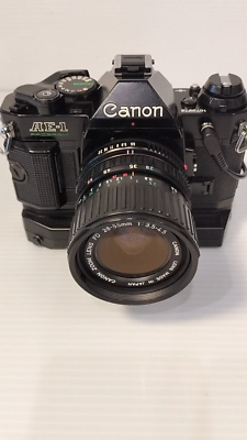 Canon AE-1 Program 35mm Film Camera w/FD 28-55mm f/3.5-4.5 Zoom