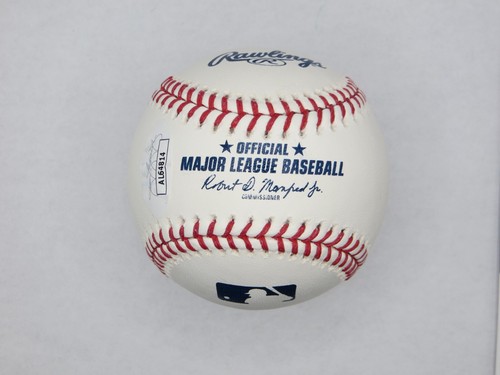OWEN WHITE TEXAS RANGERS SIGNED Rawlings OML BASEBALL w/"1st" JSA COA - Picture 3 of 5