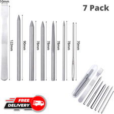 Stainless Steel Paracord FID Set Lacing Stitching Needles Smoothing Tool 7-Pack