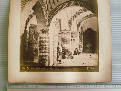 (2) Vintage Photo Photograph Print - Pascal Sebah Egypt Pyramid Cairo Cheops - Picture 3 of 12