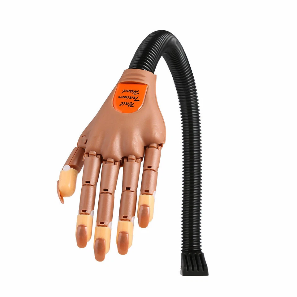 MANO FINTA PER ESERCITAZIONE CON SUPPORTO TAVOLO UNGHIE RICOSTRUZIONE + 100 TIPS - Immagine 4 di 4