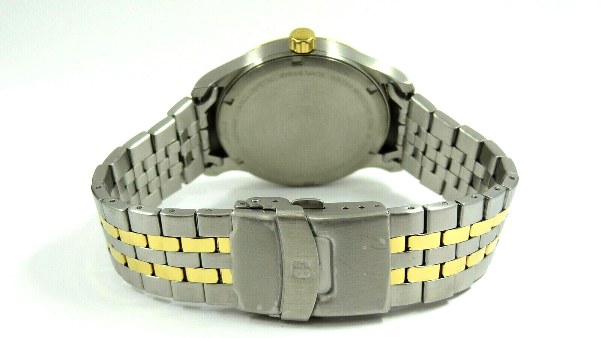 Wenger 01.9041.214 Swiss Military Terragraph Gold & Silver Tone