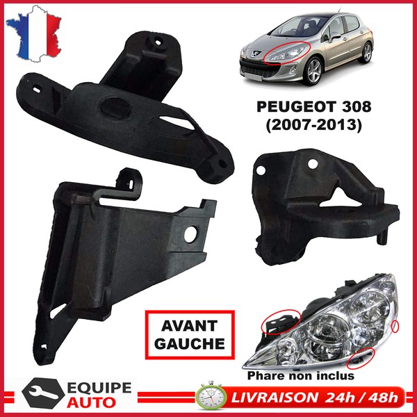 Halter Clips Reparatur Scheinwerfer Vorne Links FüR Peugeot 308 I - 6212E3-image