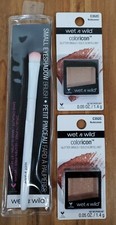 Wet n Wild Nudecomer Coloricon Glitter Lot of 2 Plus FREE Eyeshadow Brush