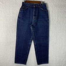 Vintage LEE Mom Jeans Women  s 12 MED Tapered High Rise Made In USA 28/26