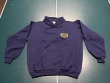 Disney Store Vintage Mickey Mouse Pullover Hoodie Shield Logo Made In USA Medium