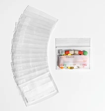 400 Pcs Pill Bags- 3"x2.75", BPA-Free for Medicine with Writeable Label