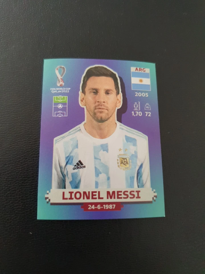 WM Lionel Messi Panini Sticker World Cup Argentinien Weltmeisterschaft Goat - Bild 1 von 1