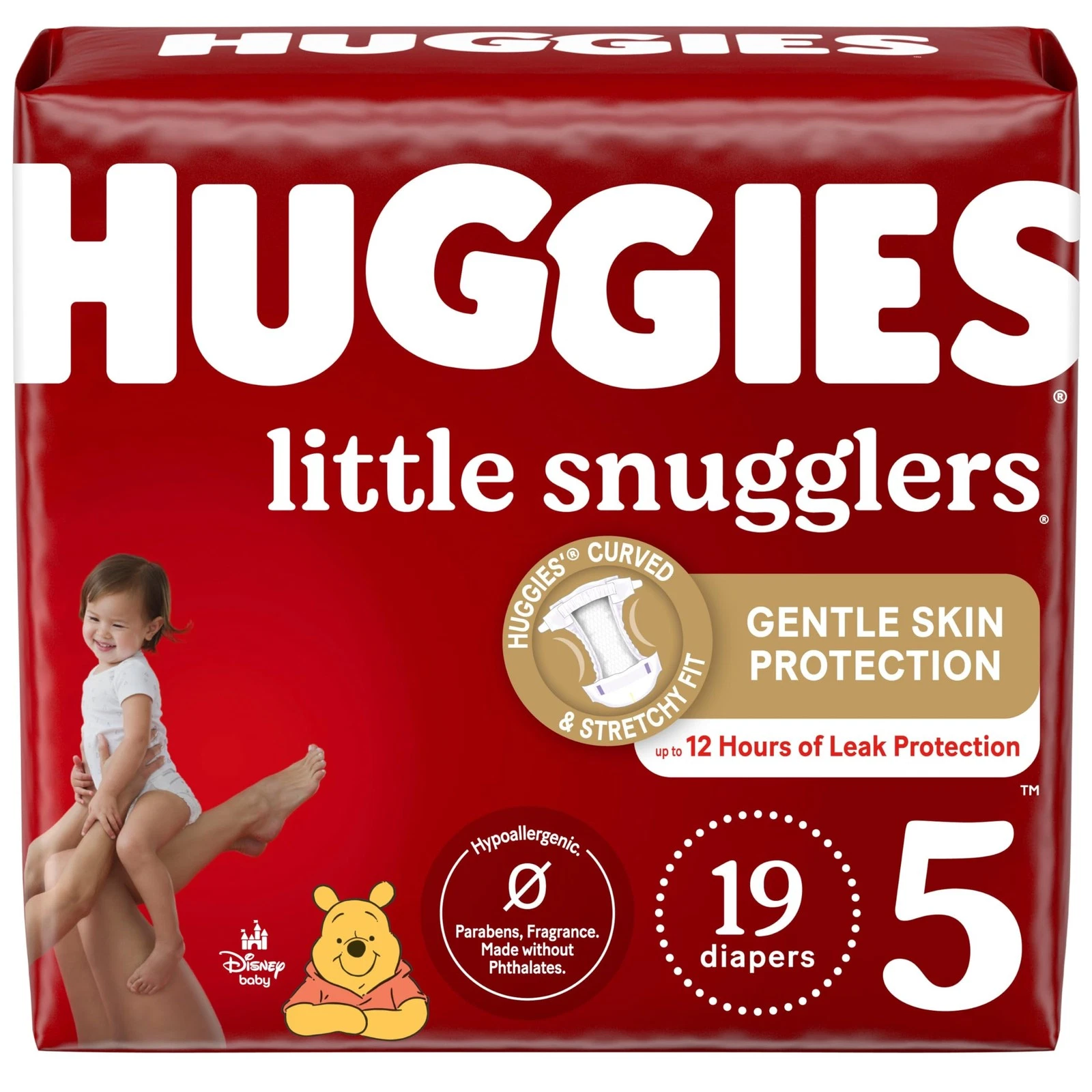 Little Snugglers Baby Diapers, Size 5 (27+ lb.), Jumbo Pack, 19 Count