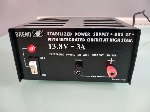 bremi brs 27 13.8v 3 amp power supply for cb radio vgc - Photo 2/12