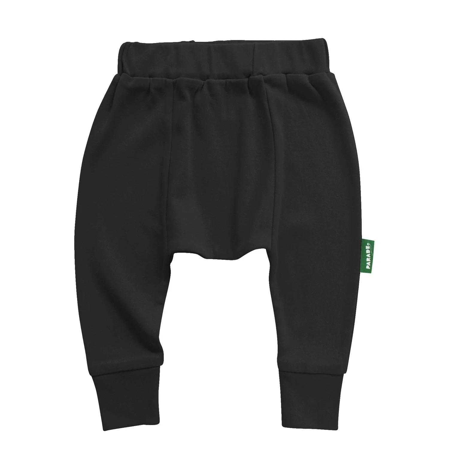 Organic Harem Pants - Essentials Black 12-18 Months
