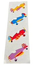 Airplanes Stickers Vintage Mrs. Grossman's 1 Sheet Unused