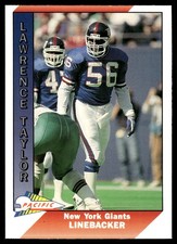 Lawrence Taylor 1991 Pacific #356 Giants NFL READ FREE SHIPPING AutographDen