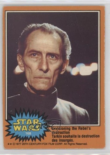1977 OPC Star Wars #168 Envisioning the Rebel's destruction