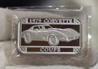 1979 Corvette GM 1 oz .999 Silver Art Bar