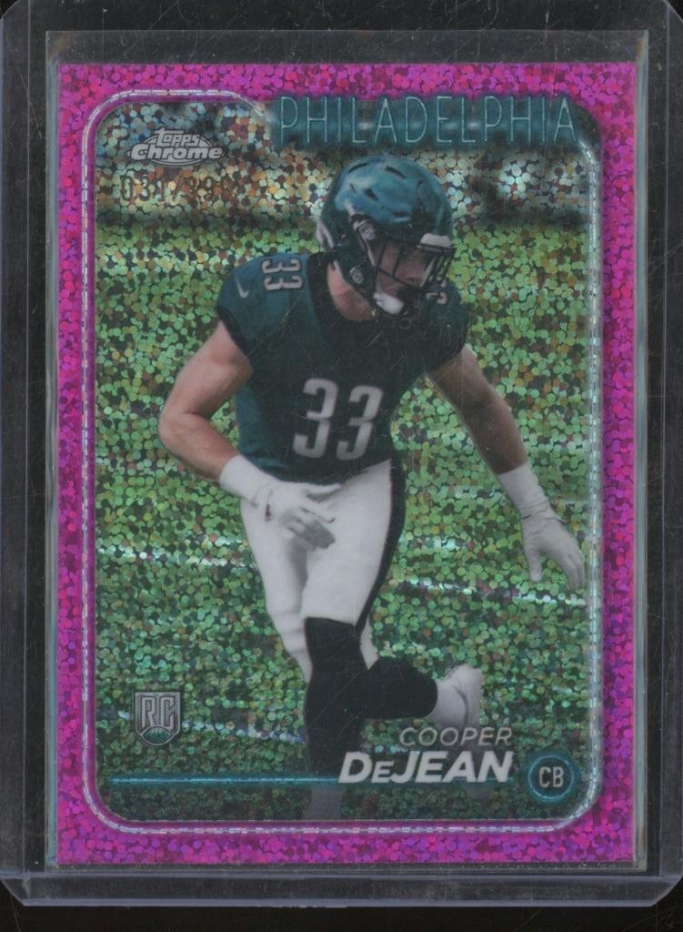 2024 Topps Chrome COOPER DEJEAN #232 RC Magenta Sparkle Refractor /399 FB1