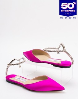 RRP€750 JIMMY CHOO Ankle Strap Shoes US9.5 UK6.5 EU39.5 Rhinestone Made in Italy