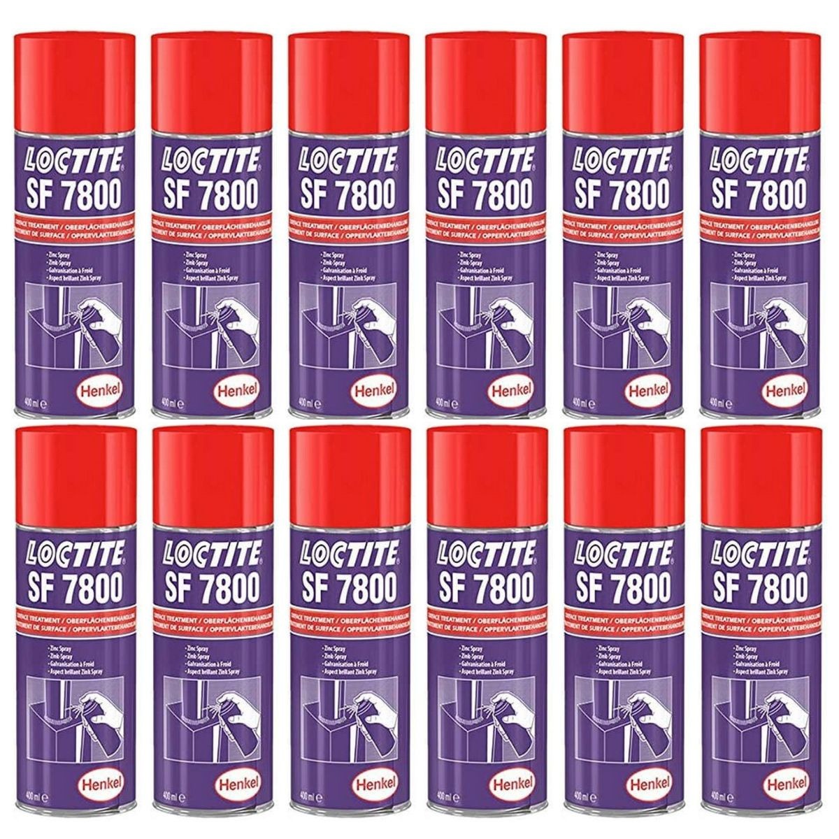 Galvanisant à froid SF 7800 PRO pour protéger les soudures et métaux - 12 sprays