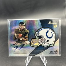 2012 Bowman T.Y. Hilton Team Helmet Rookie Auto
