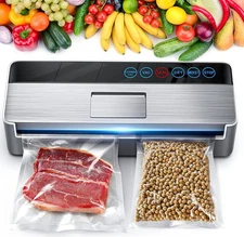 VSDK - Vacuum Sealer Machine, Full Automatic Food Sealer (95Kpa) V8111 - SILVER