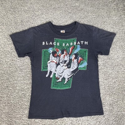 Vintage 1980 Black Sabbath Heaven & Hell Shirt Mens Small Smoking Angels 80s