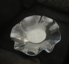 HOLLAND BOONE POLISHED PEWTER SALAD BOWL